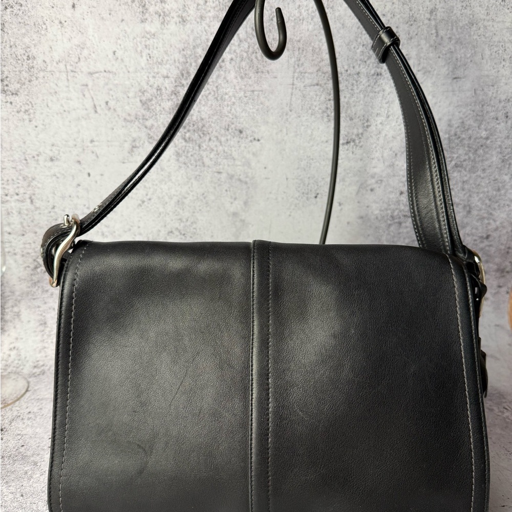Like New - Coach black leather handbag